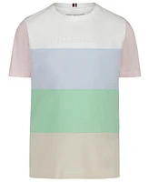 Tommy Hilfiger Big Boys Horizontal Pieced Short Sleeve T-Shirt