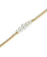 Olivia Burton Cultivated Pearls and Beads Gold Tone Bracelet