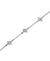 Olivia Burton Women's Ever Stacked North Star Silver Tone Stainless Steel Bracelet