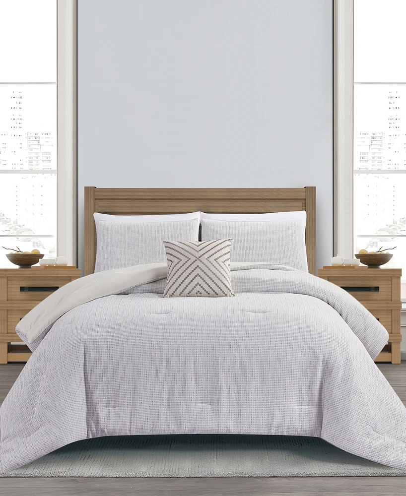 Rachel Roy Chenille Waffle -Pc. Comforter Set