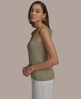 Donna Karan New York Women's Metallic Sweater Knit Tank Top