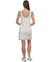 Dkny Sport Women's Court Striped-Hem Sweater Tank Dress