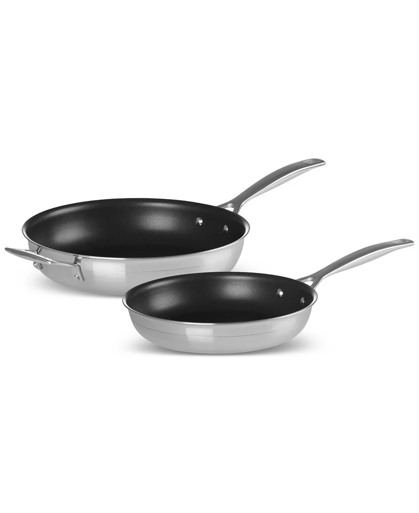 Le Creuset Classic Stainless Steel Nonstick Frypan, Set of 2