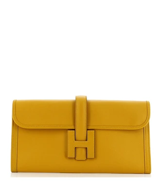 Pre-Owned Hermes 29 Jige Elan Clutch Evercolor