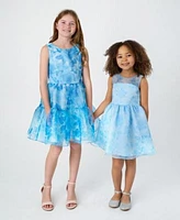 Rare Editions Girls Floral Organza Social Dress