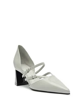 Schutz Women's Rue Mid Heel Buckle Pumps
