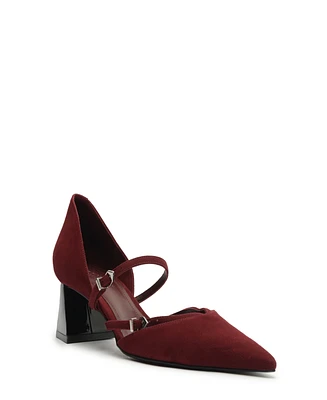 Schutz Women's Rue Mid Heel Buckle Pumps