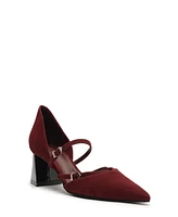 Schutz Women's Rue Mid Heel Buckle Pumps