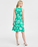 Jones New York Women's Gina V-Neck Trapeze Mini Dress