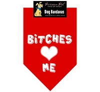 Parisian Pet Bitches Love Me Dog Bandana