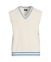 Lands' End Men's Cotton Drifter Sweater Vest