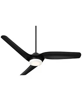 54" Casa Vieja Sierra Matte Black Damp Led Ceiling Fan with Remote - Casa Vieja