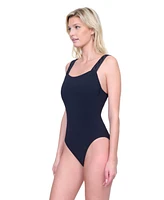 Beaute Luxury Square Neck One-Piece Swimsuit