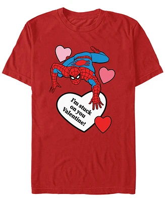 Fifth Sun Men's Spiderman I'm Stuck On You Short Sleeve T-Shirt
