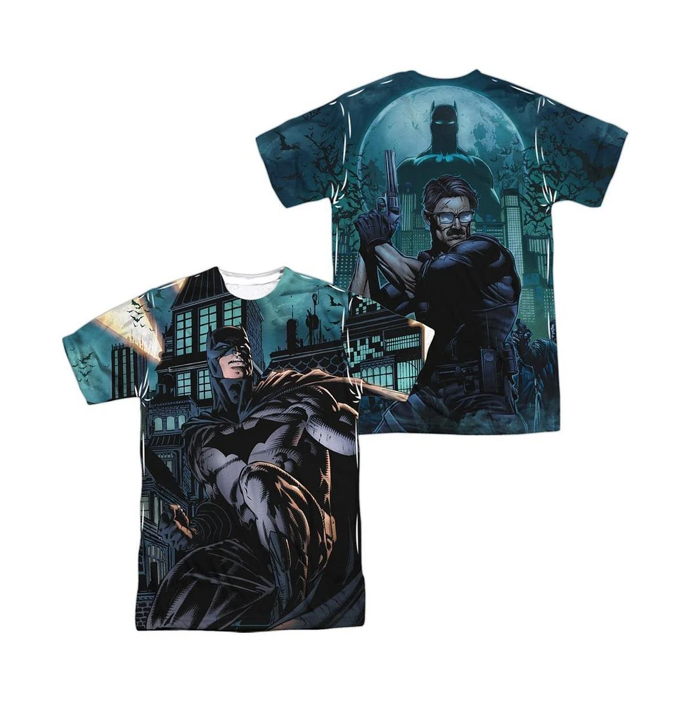 Batman Mens Coming For You (Front/Back Print) Short Sleeve Adult Poly Crew Tee / T-Shirt