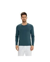 Bellemere New York Men's Men Crew-Neck Cotton Long Sleeves