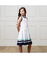 Hope & Henry Big Girls Organic Sleeveless Tennis Sweater Dress