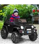 Kids Ride-On Truck with Remote Control and Double Magnetic Doors Safe Fun Driving Experience for