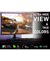 XGaming 27-inch Gaming Monitor with Speaker,Qhd 1440p Monitor, 165Hz 98% sRGB, 1ms, FreeSync, Dual Hdmi&DisplayPort, Led Rainbow Light, Frameless Ips