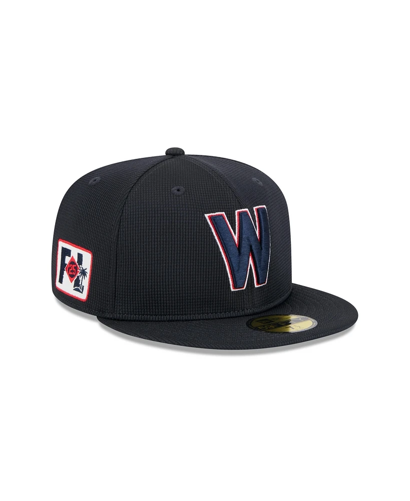 New Era Men's Dark Blue Washington Nationals 2025 Spring Training 59FIFTY Fitted Hat