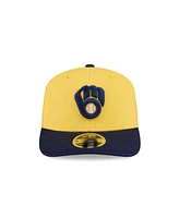 New Era Men's Yellow Milwaukee Brewers 2025 Spring Training 9SEVENTY Stretch-Snap Hat