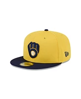 New Era Men's Yellow Milwaukee Brewers 2025 Spring Training 59FIFTY Fitted Hat