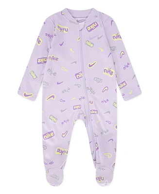 Nike Baby Girls or Boys Printed Footed Coverall