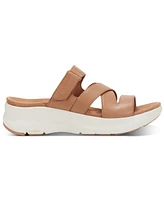 Rockport Women's Qwyn Slip-On Strappy Casual Wedge Sandals
