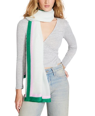 Steve Madden Color Block Pleated Oblong Scarf
