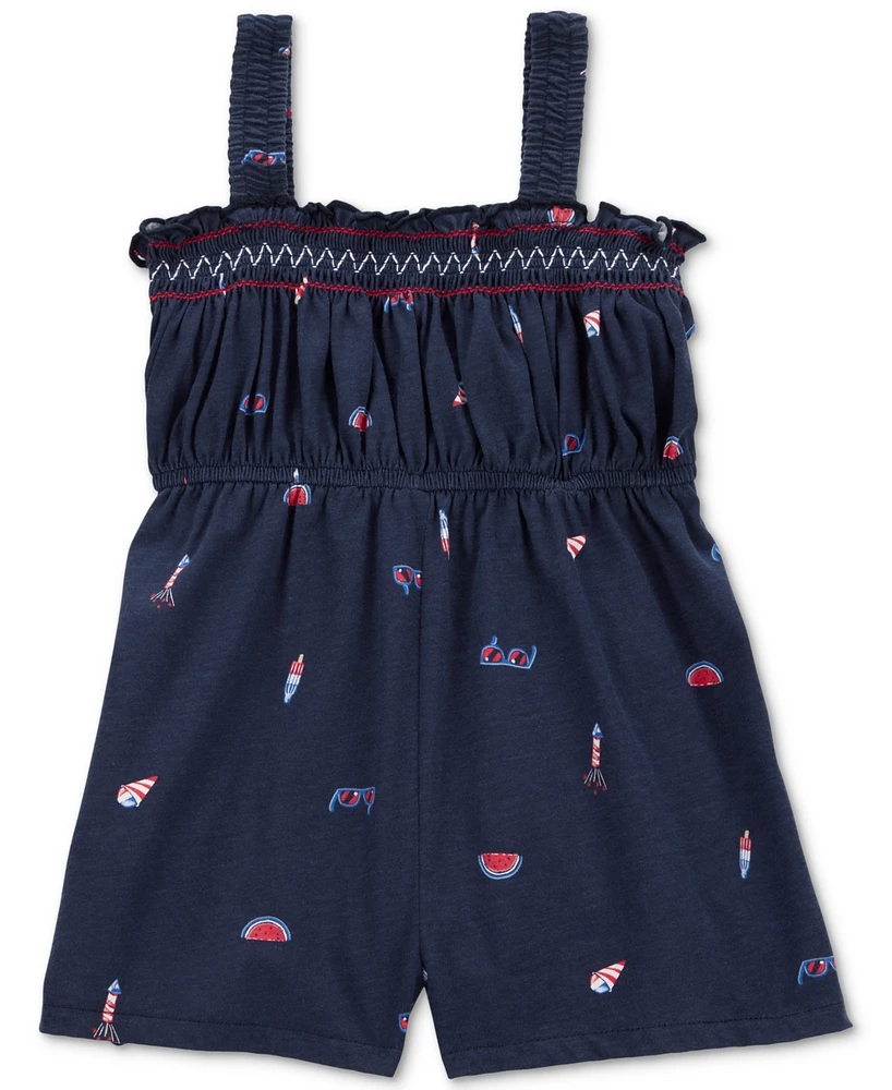 Carter's Toddler Girls 4th Of July Cotton Romper
