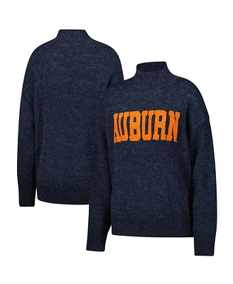 Gameday Social Women's Navy Auburn Tigers Oversized Varsity Sweater