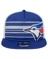 New Era Men's Royal Toronto Blue Jays 9FIFTY A-Frame Trucker Snapback Hat