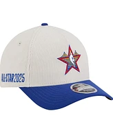 New Era Men's White/Royal 2025 Nba All-Star Game Big Star Corduroy A-Frame 9FORTY Adjustable Hat