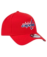 New Era Men's Red Washington Capitals Core A-Frame 9FORTY Adjustable Hat