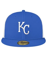 New Era Men's Royal Kansas City Royals Team Color 59FIFTY Trucker Fitted Hat