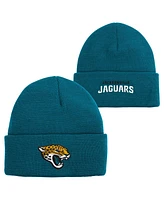 Outerstuff Big Boys and Girls Teal Jacksonville Jaguars Basic Cuffed Knit Hat