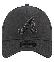 New Era Men's Charcoal Atlanta Braves Logo Essentials 9FORTY A-Frame Adjustable Hat