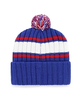 '47 Brand Men's Royal Chicago Cubs Plateau Cuffed Knit Hat with Pom