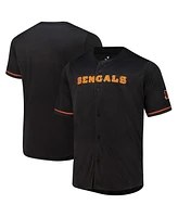 Fanatics Men's Black Cincinnati Bengals Pop Full-Button Jersey