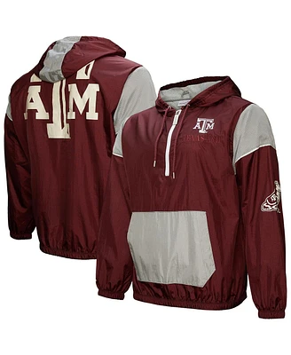 Mitchell & Ness Men's Maroon Texas A M Aggies Team 3.0 Anorak Half-Zip Hoodie