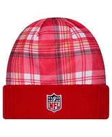 New Era Men's Scarlet San Francisco 49ers Sideline Statement Cuffed Knit Hat