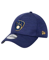 New Era Men's Navy Milwaukee Brewers Tech 39THIRTY Flex Hat