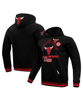 Pro Standard Men's Black Chicago Bulls Area Code Pullover Hoodie