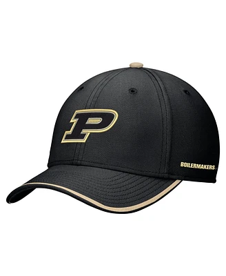 Nike Men's Black Purdue Boilermakers Rise Performance Flex Hat