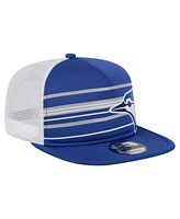 New Era Men's Royal Toronto Blue Jays 9FIFTY A-Frame Trucker Snapback Hat