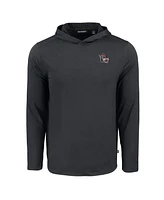 Cutter & Buck Men's Black Nc State Wolfpack Coastline Epic Comfort Long Sleeve Hoodie T-Shirt