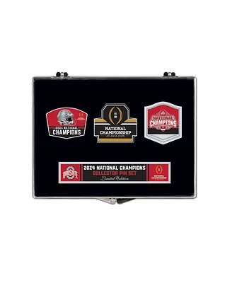 Wincraft Ohio State Buckeyes College Football Playoff 2024 National Champions Three-Piece Collector Pin Set