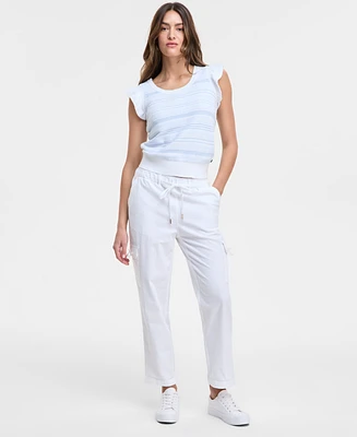 Nautica Jeans Women's Seersucker Utility Pants