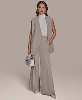 Donna Karan New York Women's Pinstripe Wide-Leg Pants, Regular & Petite Sizes