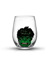 JoyJolt Marvel Heroes Stemless Drinking Glasses, Set of 4